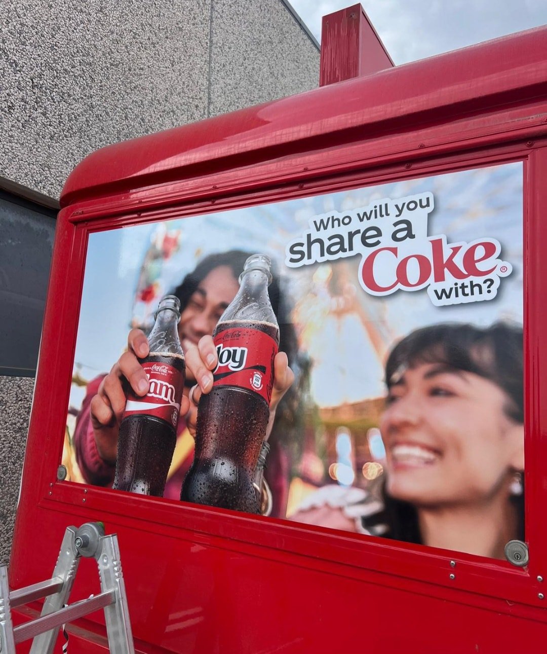 Coca-Cola promotional graphics completed by PXL