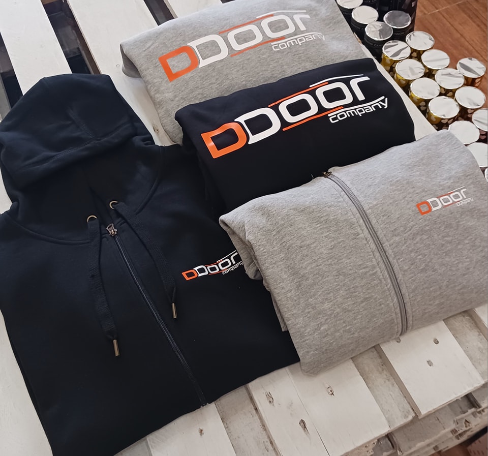 Custom embroidered company apparel completed by PXL
