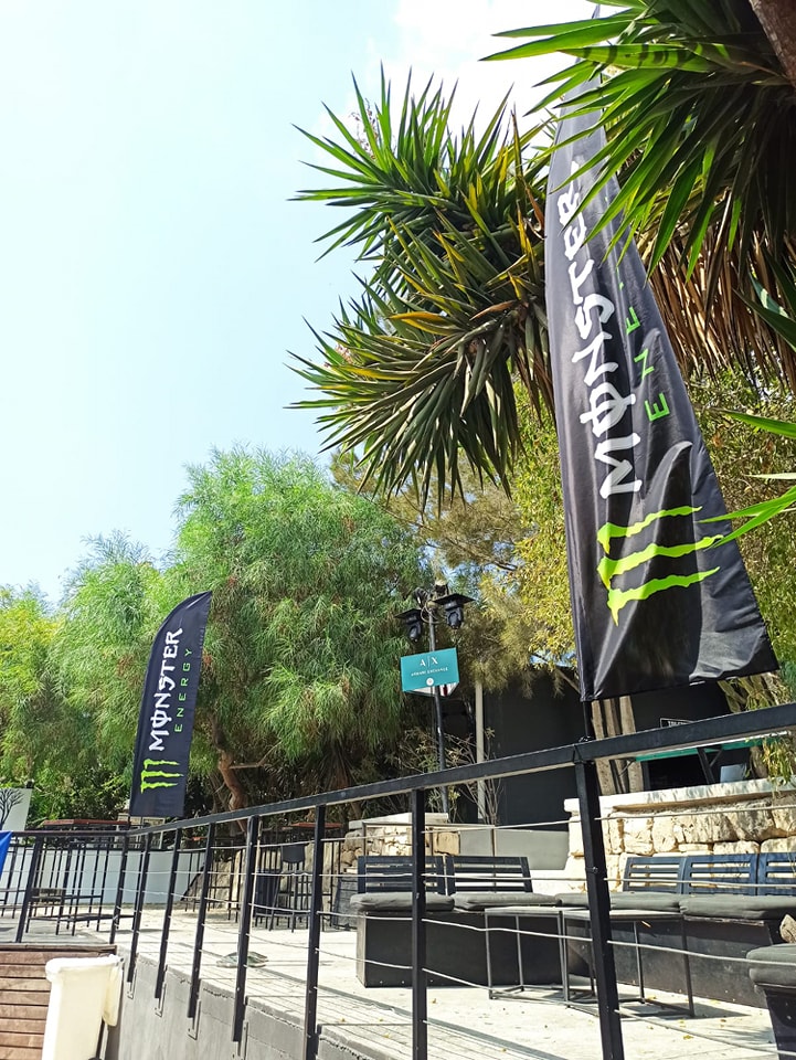 Outdoor branded flags completed by PXL